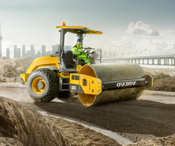 Articulated combination 3.5 ton vibratory road roller